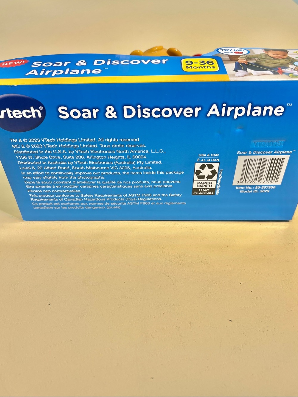 VTech Soar & Discover Airplane Interactive Learning Music Toy 9–36 Months New - Picture 5 of 5